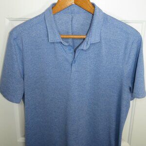 Lululemon Evolution Short-Sleeve Polo Shirt Men’s Size Medium Blue Performance